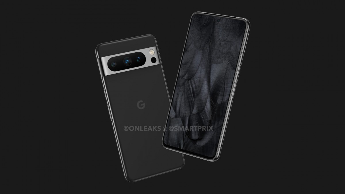 Google Pixel 8 Pro leaked render (<a href=''https: //www.smartprix.com/bytes/exclusive-pixel-8-pro-first-look/''>Source</a>)