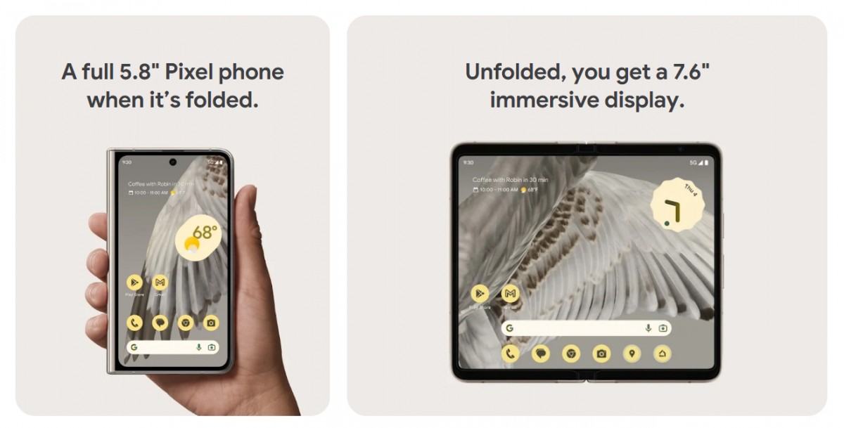 Pixel Fold Tech Specs & Screen Size - Google Store