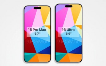iPhone 16 Pro Max renders leak showing it next to the iPhone 15 Pro Max