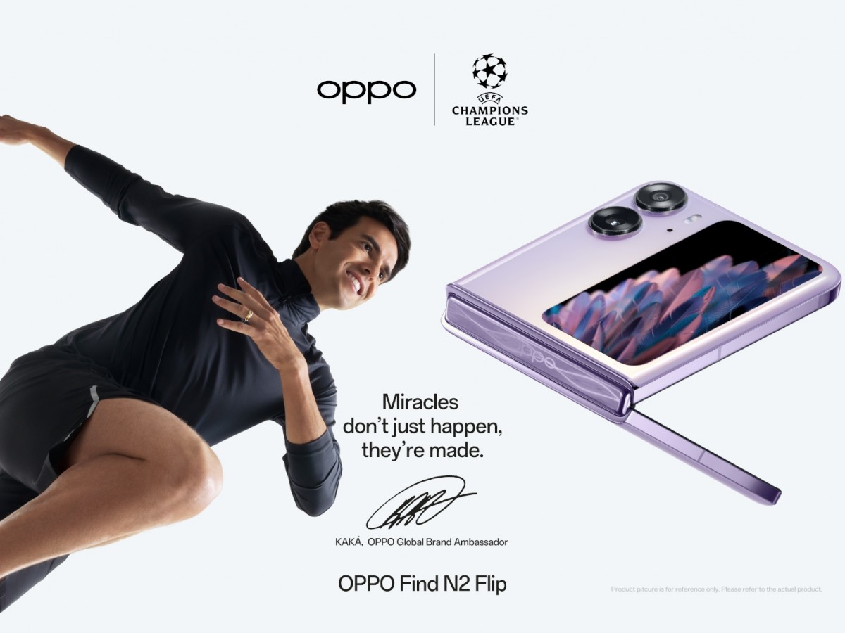 Oppo giới thiệu Kaka làm đại sứ thương hiệu hợp tác với UEFA Champions League