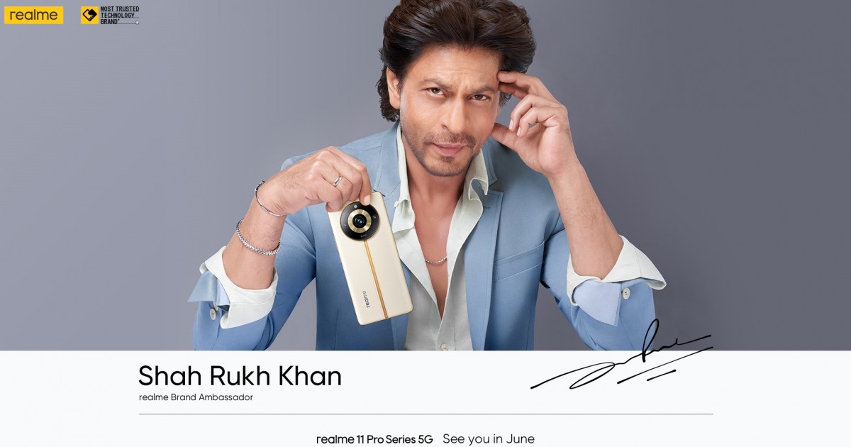 Realme se une a la superestrella de Bollywood Shah Rukh Khan como su embajador de marca para teléfonos inteligentes