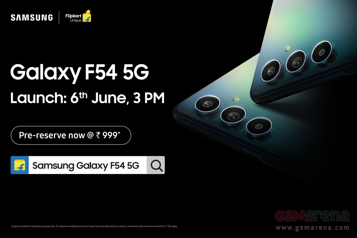 Samsung Galaxy F54 5G will be unveiled on June 6, pre-orders begin