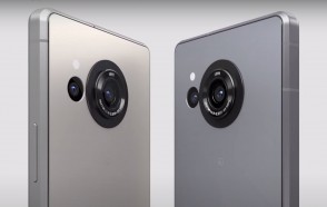 Aquos R8 camera system (left) and R8 Pro cameras (right)