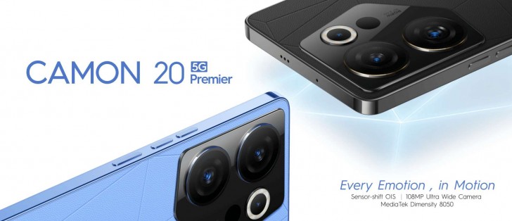 Tecno Camon 20 Premier official with Dimensity 8050, 108MP ultrawide camera - Vimarsana News