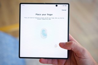 Under-display fingerprints on both displays
