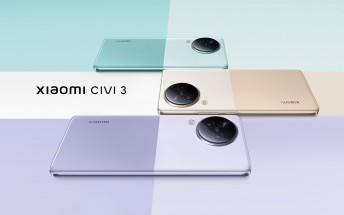 Xiaomi Civi 3 unveiled with Dimensity 8200 Ultra chipset and dual 32MP selfie cameras