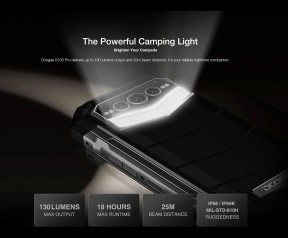 Doogee S100 Pro camping light features