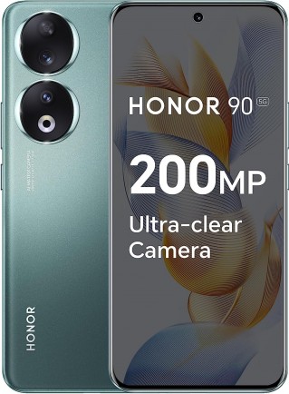 Honor 90 in Midnight Black and Emerald Green