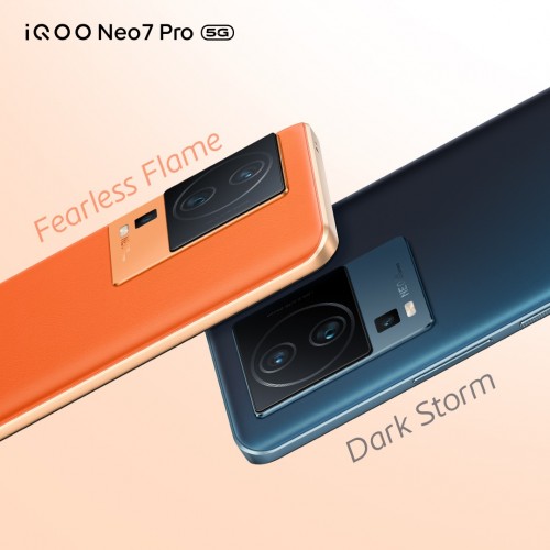 iQOO Neo 7 Pro's color options revealed