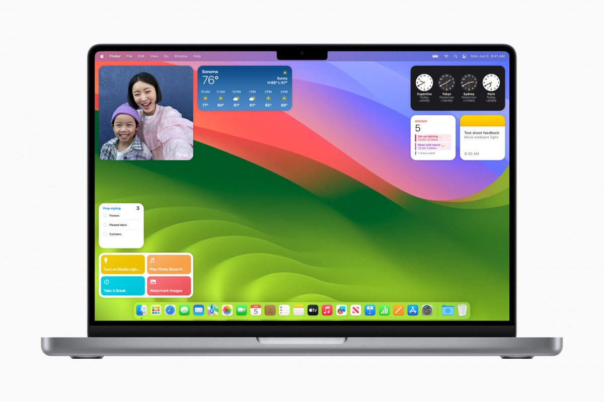 macOS Sonoma arrives with desktop widgets, improved video conferencing and  Game Mode - GSMArena.com news