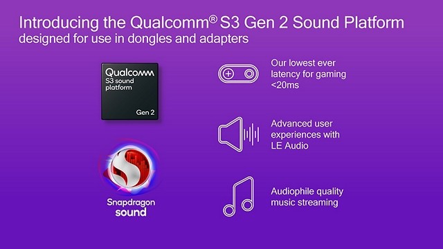Qualcomm expands S3 Gen 2 sound platform with ultra-low 20 ms latency