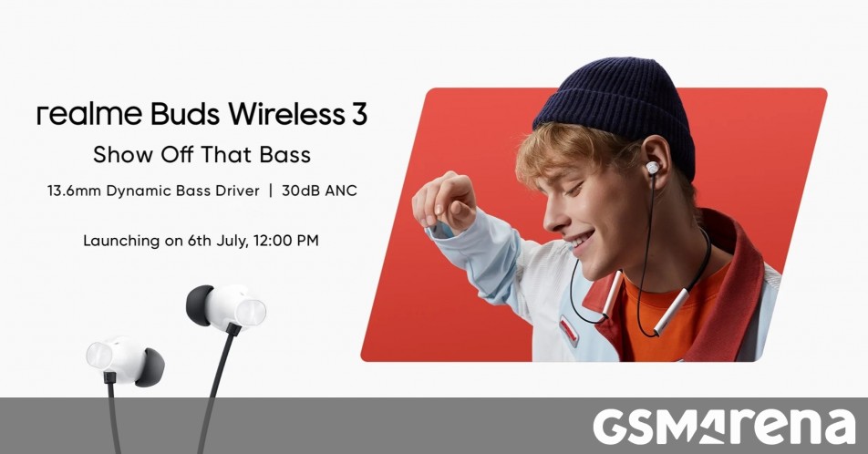 Realme Buds Wireless 3 wireless earphones are coming on July 6, design and specs revealed