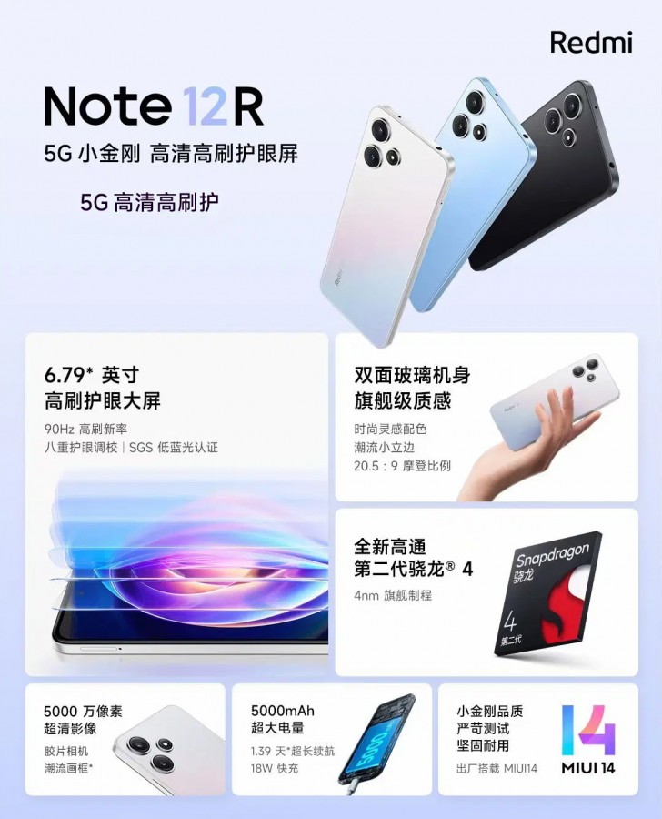 Redmi Note 12R: el móvil ultra barato de Xiaomi llega con 5G