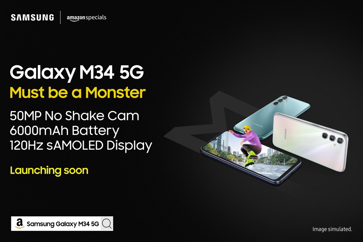 Samsung Galaxy M34 5G's key specs, design, and launch date revealed
