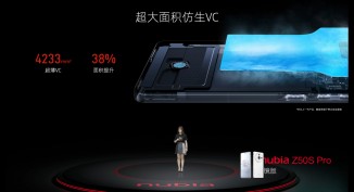 Anuncio de ZTE Nubia Z50S Pro con una lente de 35 mm y Snapdragon 8+