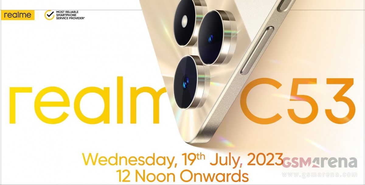 New Realme C53 with 108MP camera is coming on July 19