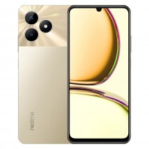 Realme C53 (India) in Champion Gold and Champion Black