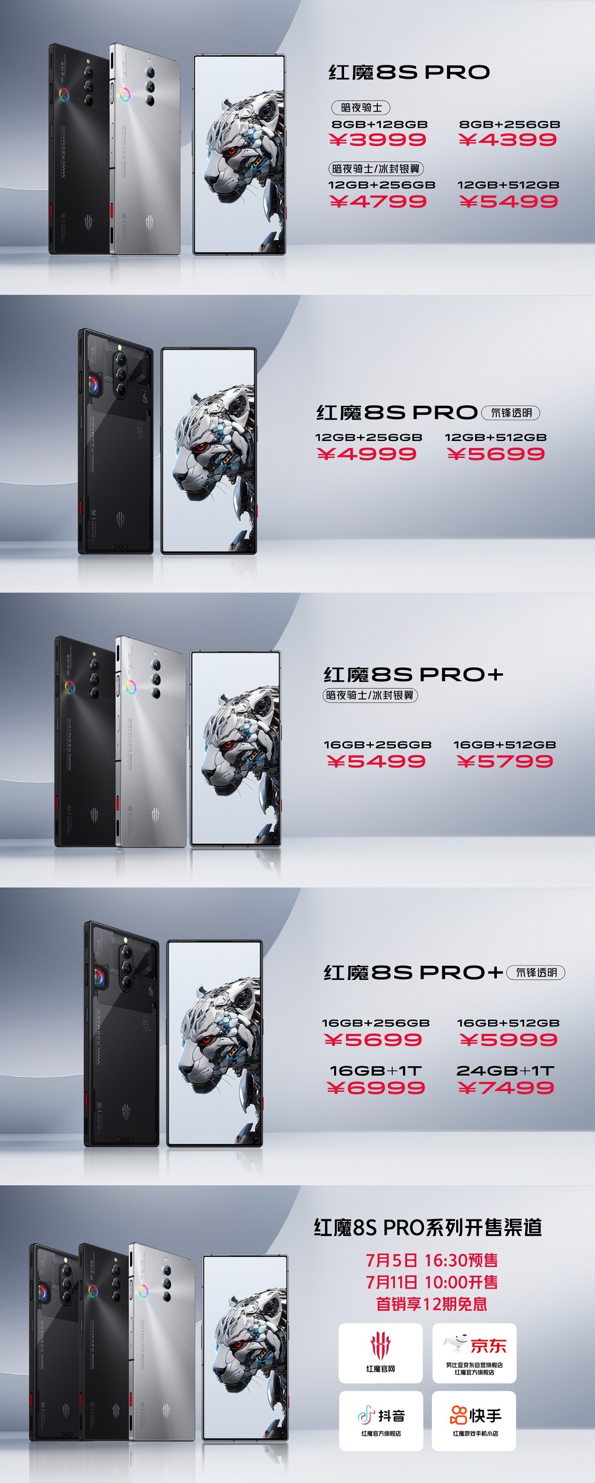 Red Magic 8S Pro debuts Snapdragon 8+ Gen 2 chipset, 8S Pro+ with up to 24GB/1TB memory