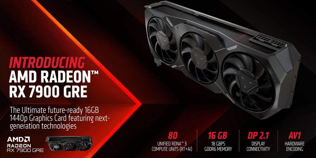 AMD announces Radeon RX 7900 GRE in China