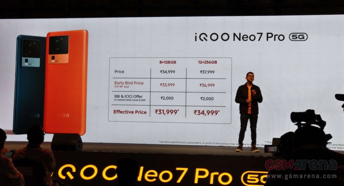 iQOO Neo 7 Pro is official with Snapdragon 8+ Gen 1 and 120W charging