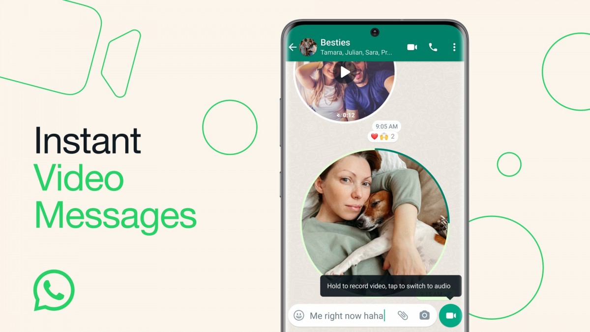 WhatsApp now lets you send video messages