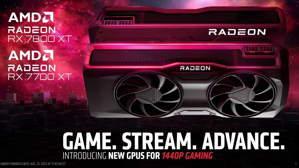 AMD announces Radeon RX 7800 XT and 7700 XT graphics cards