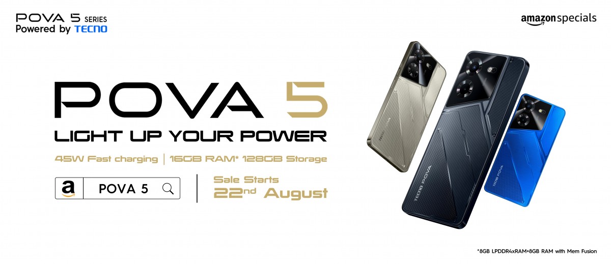 Tecno Pova 5 and Tecno Pova 5 Pro unveiled, price reveal on August
