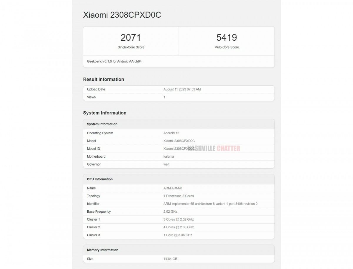 fold 3 geekbench