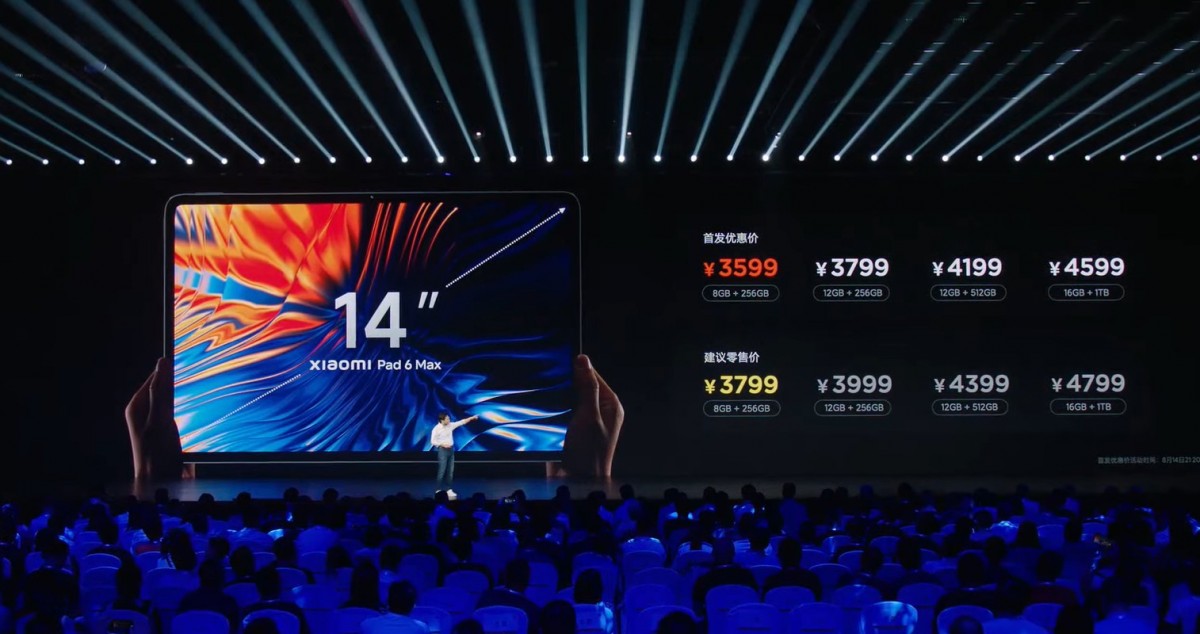 Xiaomi Pad 6 Max pricing