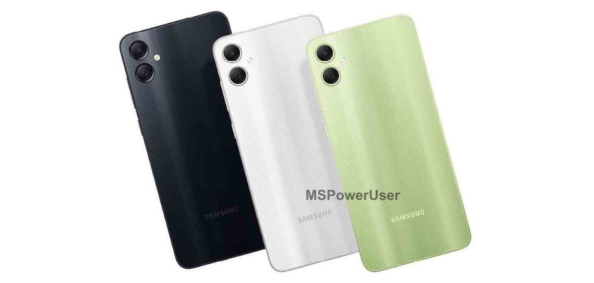 Samsung Galaxy A05 promo images leak showing all colors