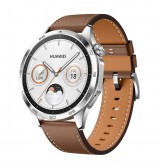 Huawei Watch GT4 46mm: couro marrom
