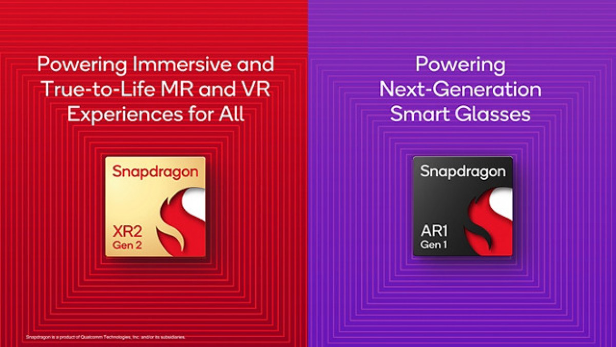 Qualcomm introduces next-gen AR/VR platforms Snapdragon XR2 Gen 2 and AR1 Gen 1