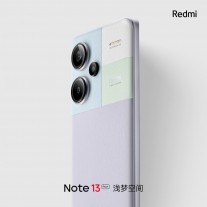 Redmi 13 Pro+ in purple, black and white