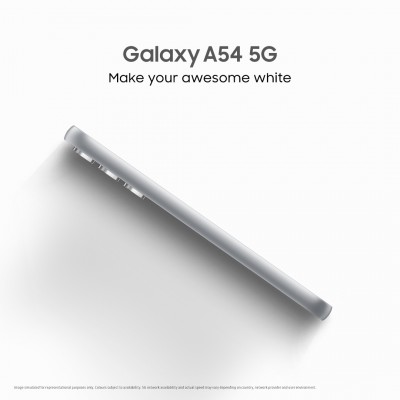 Galaxy A54 in White will soon be available in India