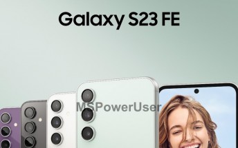 Samsung Galaxy S23 FE's color options revealed in leaked official image