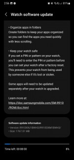 One UI 5 Watch update's changelog