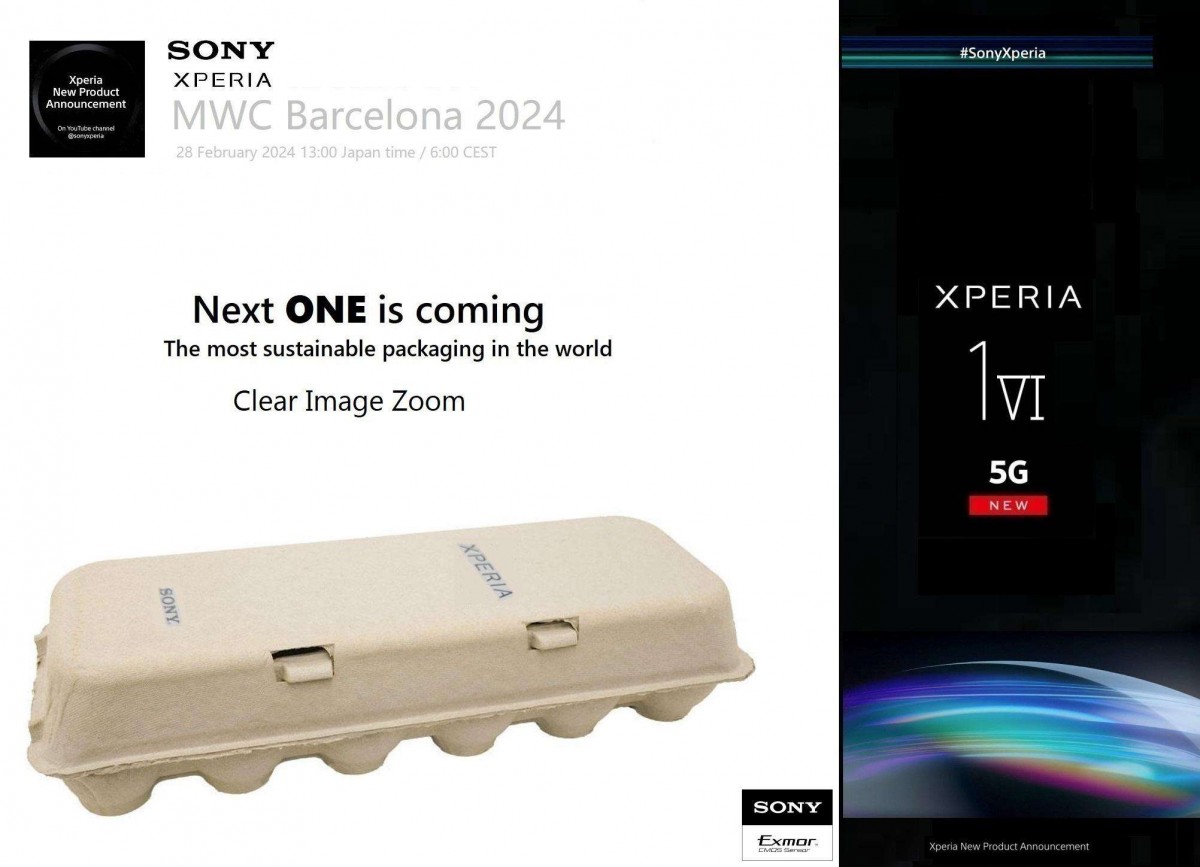 Слух: Sony Xperia 1 VI появится на MWC 2024 с 6-кратной камерой с большим сенсором
