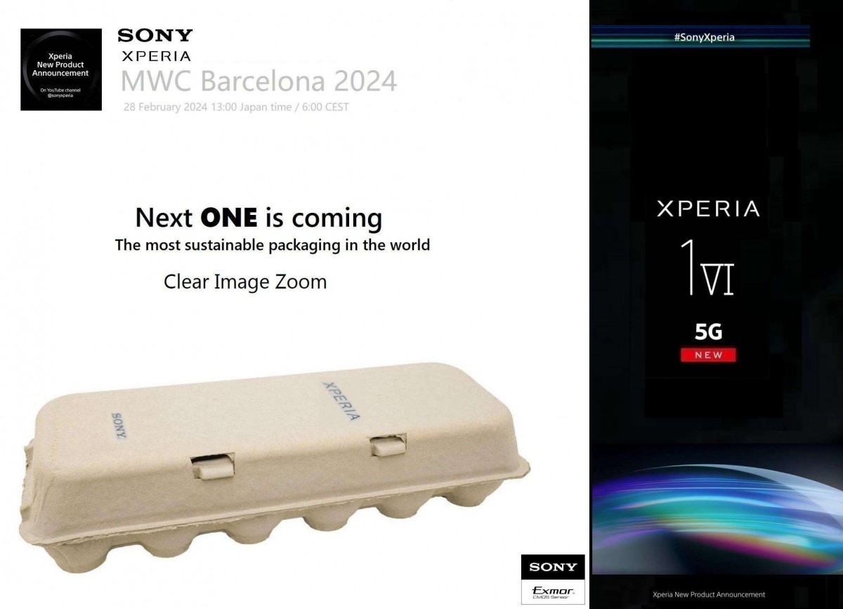 Rumor Sony Xperia 1 VI is coming at the MWC 2024 with largesensor 6x