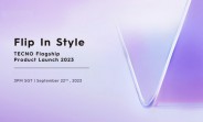Tecno Phantom V Flip is coming on September 22