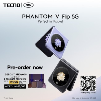 The Tecno Phantom V Flip is already on pre-order in Nigeria