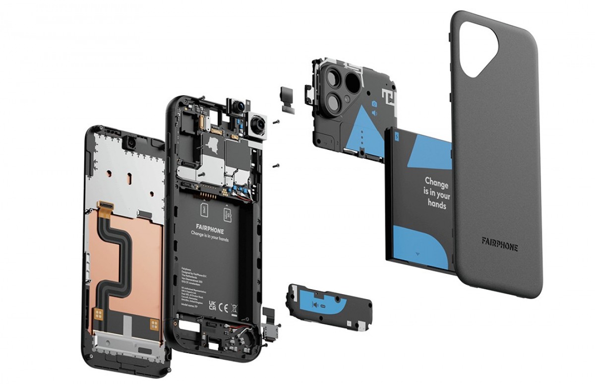 Fairphone 5 имеет 10 модулей, которые можно заменять по отдельности.