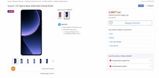 Xiaomi Листинг серии 13T на eMAG Румыния