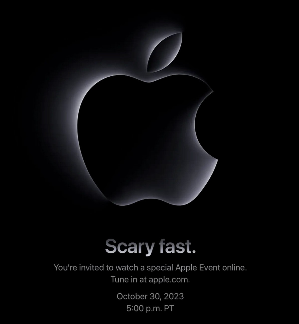 Apple anuncia evento ''Scary fast'' para 30 de outubro, novos Macs esperados