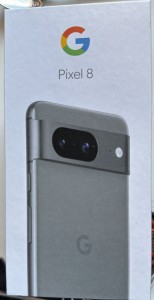 Photos of a Pixel 8 box from a previous leak