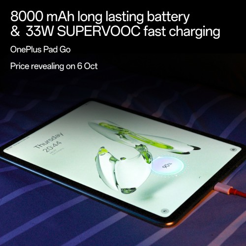 OnePlus Pad Go's battery detailed