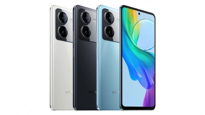Vivo Y78T in White, Black and Blue