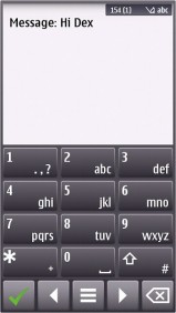 Portrait keyboard: Symbian^3