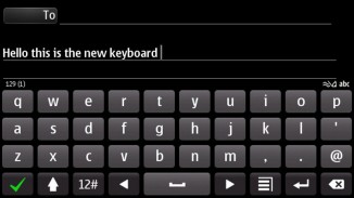 Landscape keyboard: Symbian Anna.