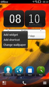 Belle’s new homescreen let you add and resize widgets
