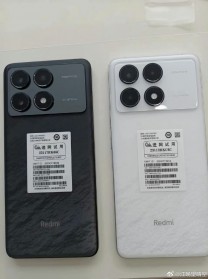 Redmi Note K70 Pro (black) and K70 (white)